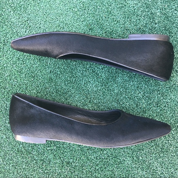 NWT Anine Bing Colette Pony Hair Flat Black 37 - Picture 5 of 9